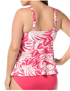 Beach House Plus Jungle Palms Blair High Neck Tankini HW7D420