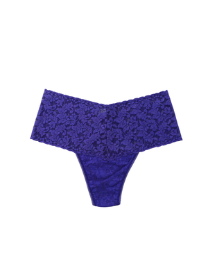 Hanky Panky Retro Lace Thong 9K1926 Violets are Blue One Size