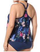 Beach House Plus Monterey Tropical Kerry Mesh Tankini HW4D355