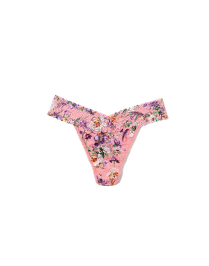 Hanky Panky Original Rise Thong 4811 Fawning Flora One Size