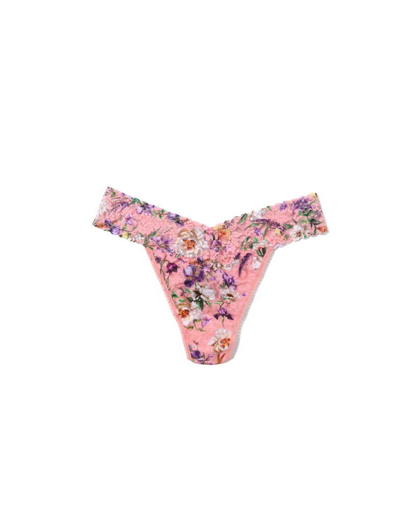 Hanky Panky Original Rise Thong 4811 Fawning Flora One Size