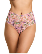 Hanky Panky Panky Retro Lace Thong 9K1926 Fawning Flora One Size