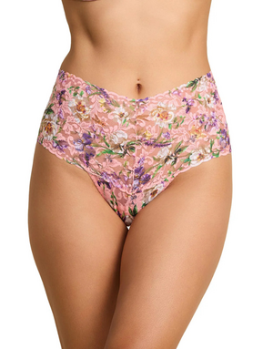 Hanky Panky Retro Lace Thong 9K1926 Fawning Flora One Size