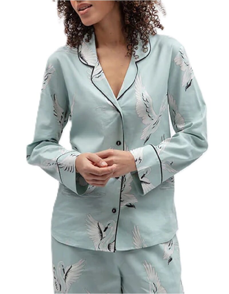 Cyberjammies Grace Long Sleeved Button up top 5566