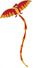 Toysmith Pop-Up! Kites - Red Dragon