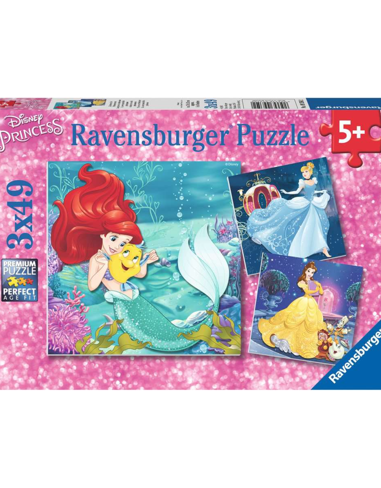 Ravensburger Ravensburger - 5+ - 3 x 49 - Princesses Adventure