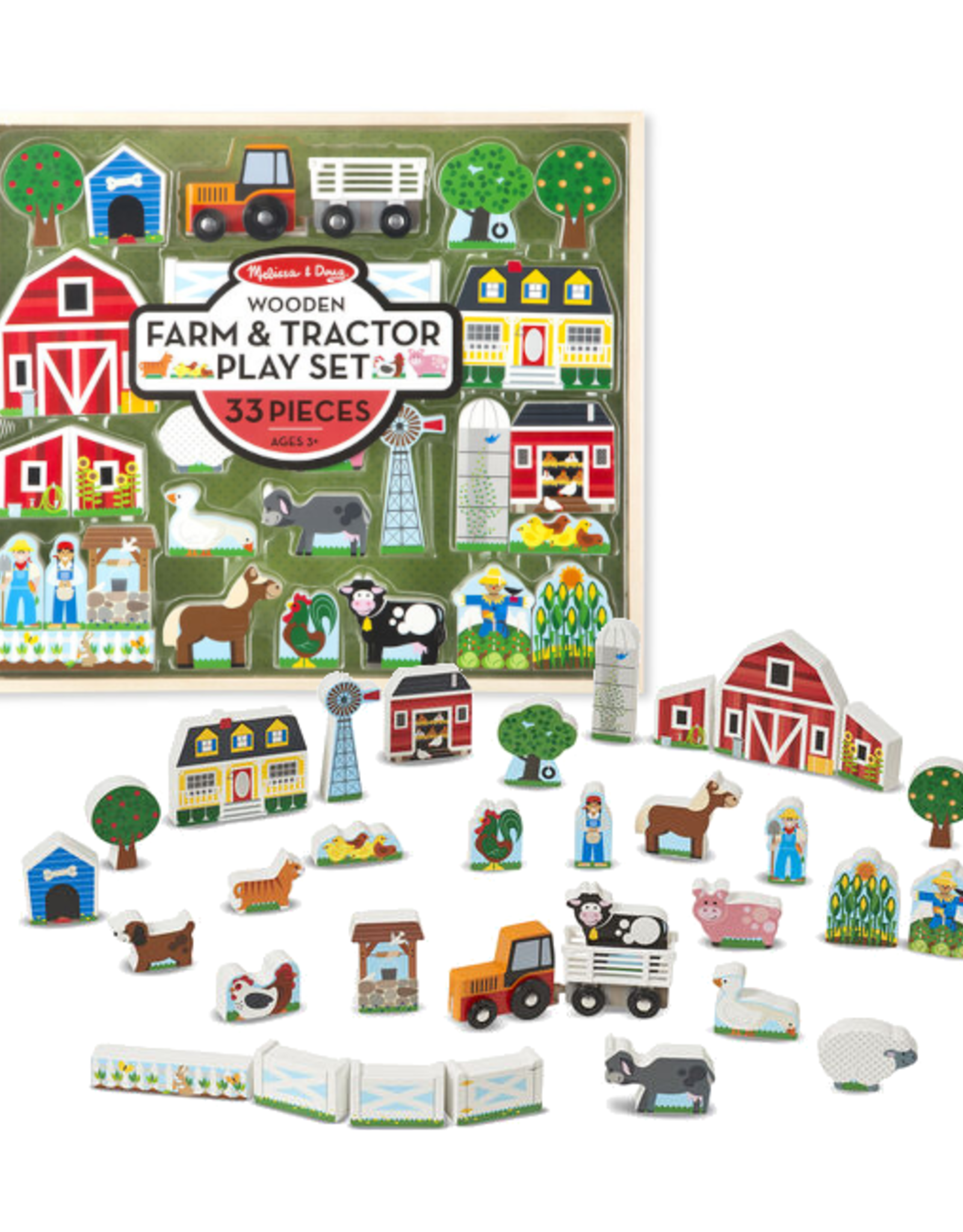melissa and doug farm and tractor set
