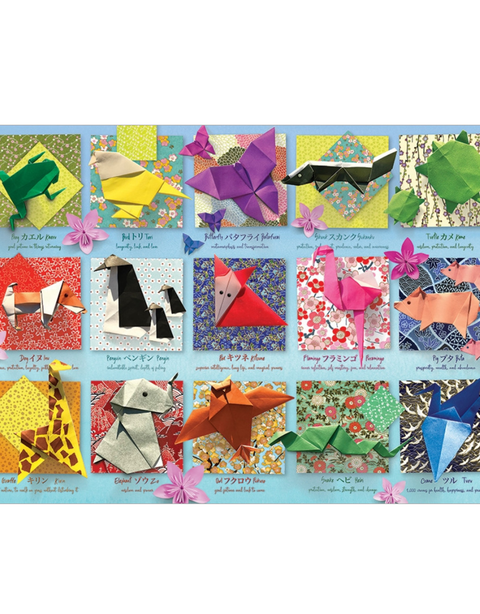 Cobble Hill Cobble Hill - 500pcs - Origami Animals