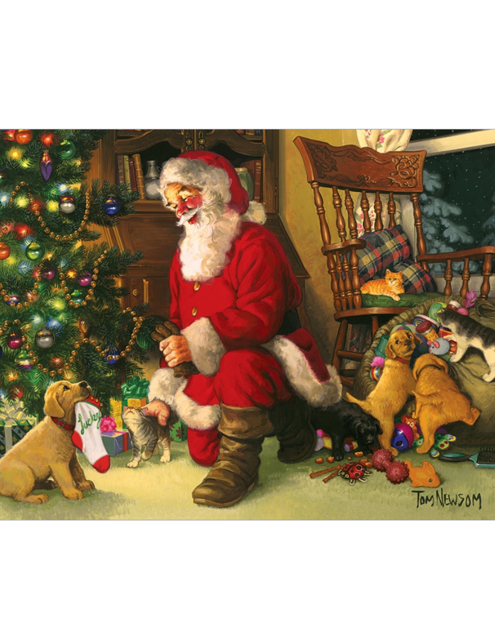 Cobble Hill Cobble Hill - 350 Pcs - Family Pieces - Santa's Lucky Stocking