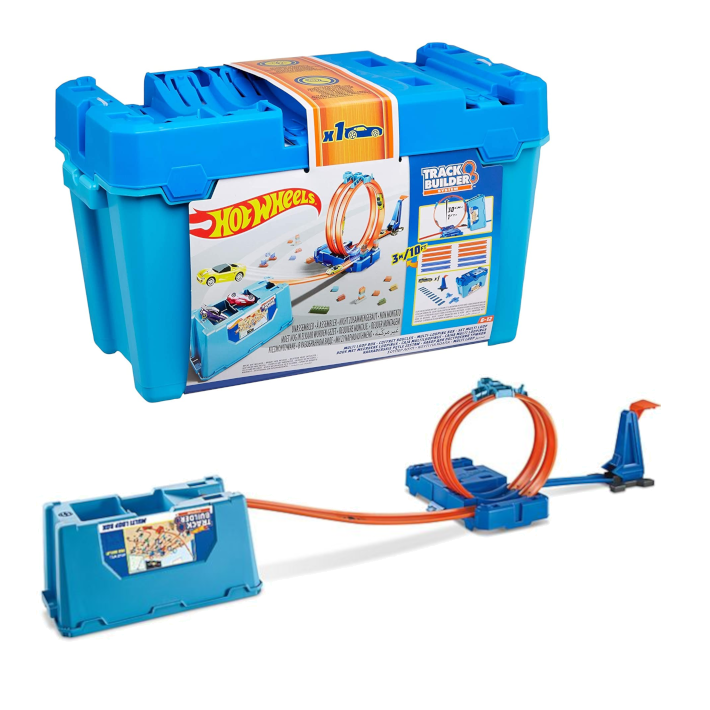 hot wheels track builder multi loop box