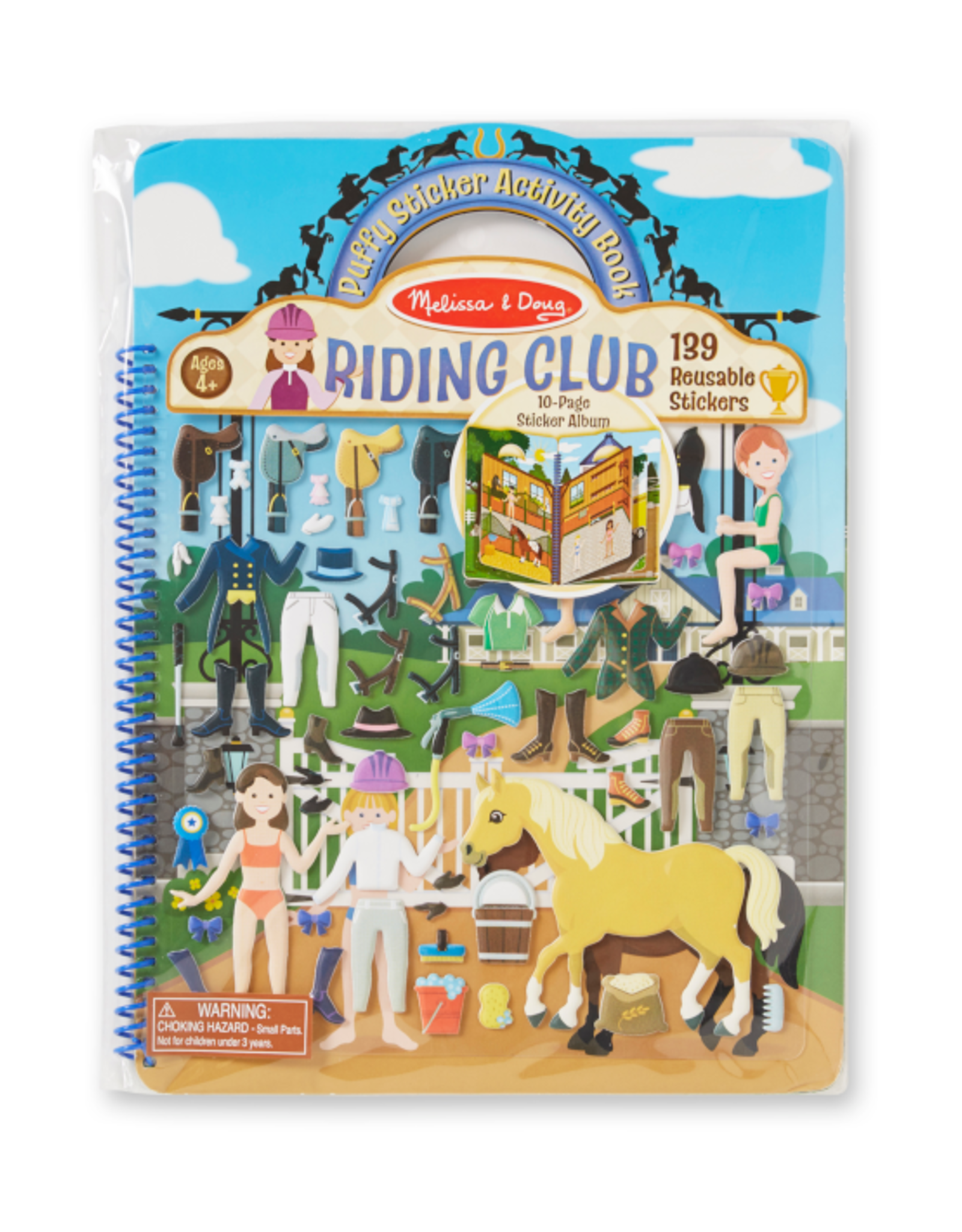 Melissa & Doug Melissa & Doug - Puffy Sticker Activity Book Riding Club