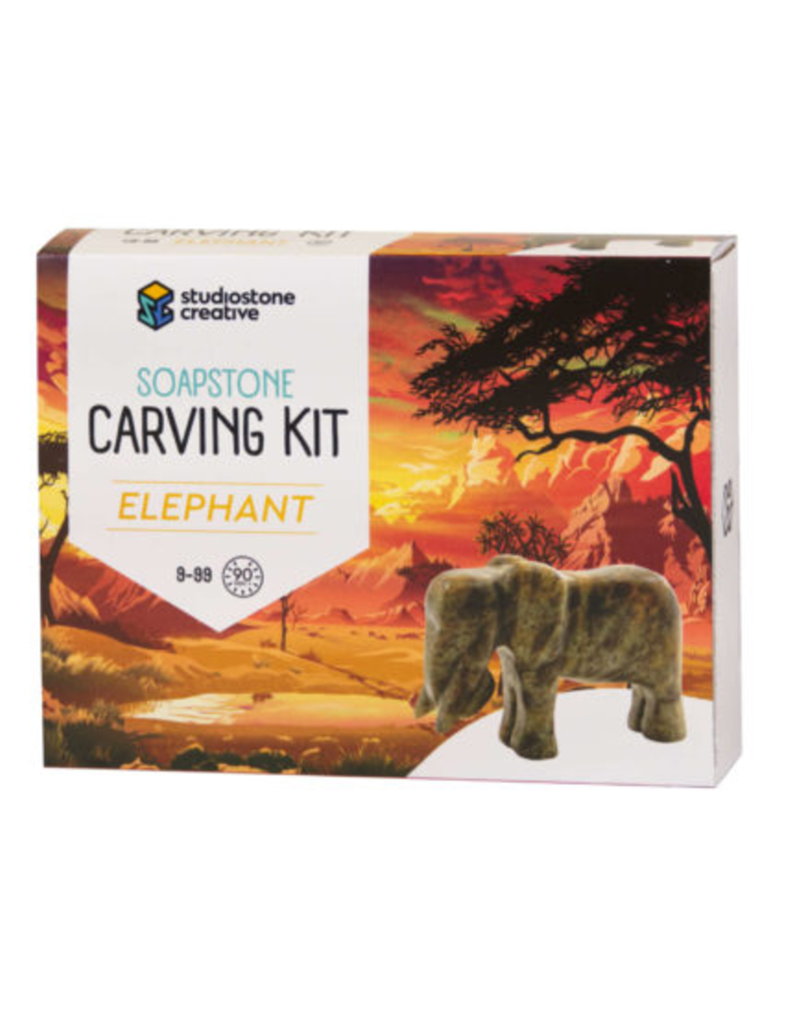 Studiostone Creative - Elephant Soapstone Carving Kit