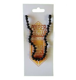 Amber Glow Baltic Amber Teething Necklace (Cherry Round)
