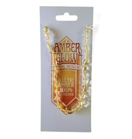Amber Glow Baltic Amber Teething Necklace (Honey Bean)