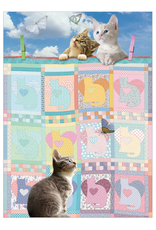 Cobble Hill Cobble Hill - 500pcs - Quilted Kittens