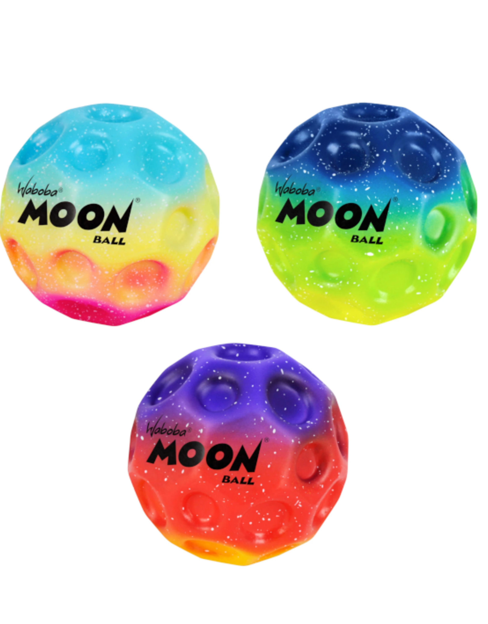 Toysmith Waboba - Moon Ball Rainbow Gradient