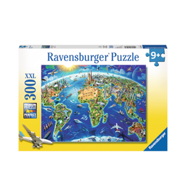 Ravensburger World Landmarks Map (300pcs)