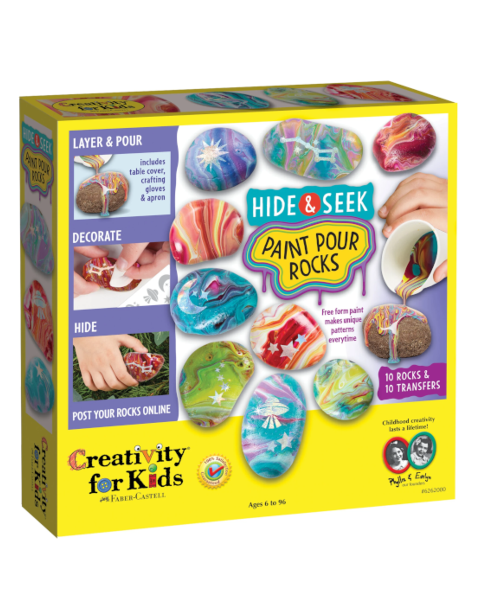 Creativity for Kids Creativity for Kids - Hide and Seek Paint Pour Rocks