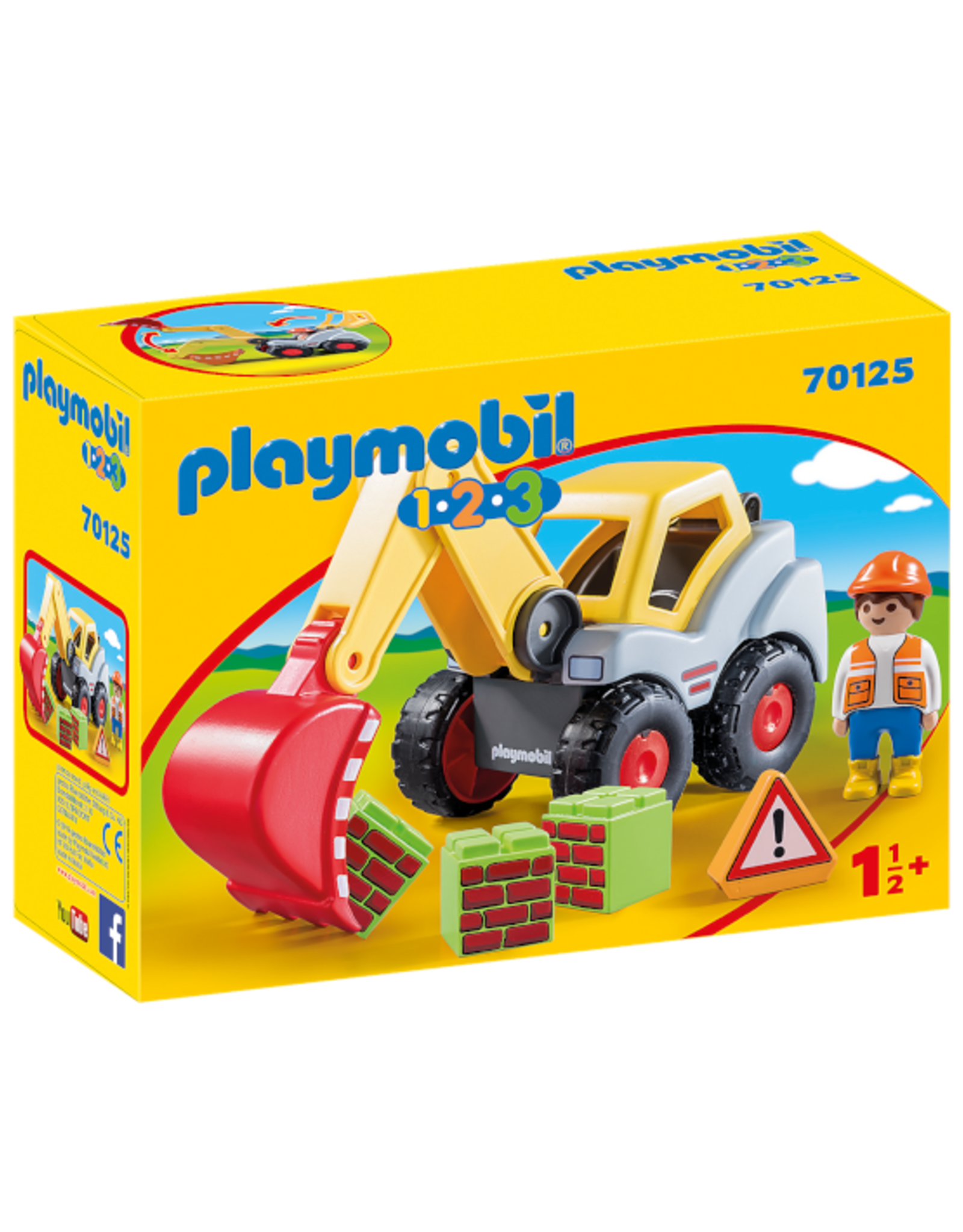 Playmobil - 1.2.3. - 70125 - Shovel Excavator