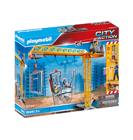 Playmobil City Action 70441 RC Crane with Building Section