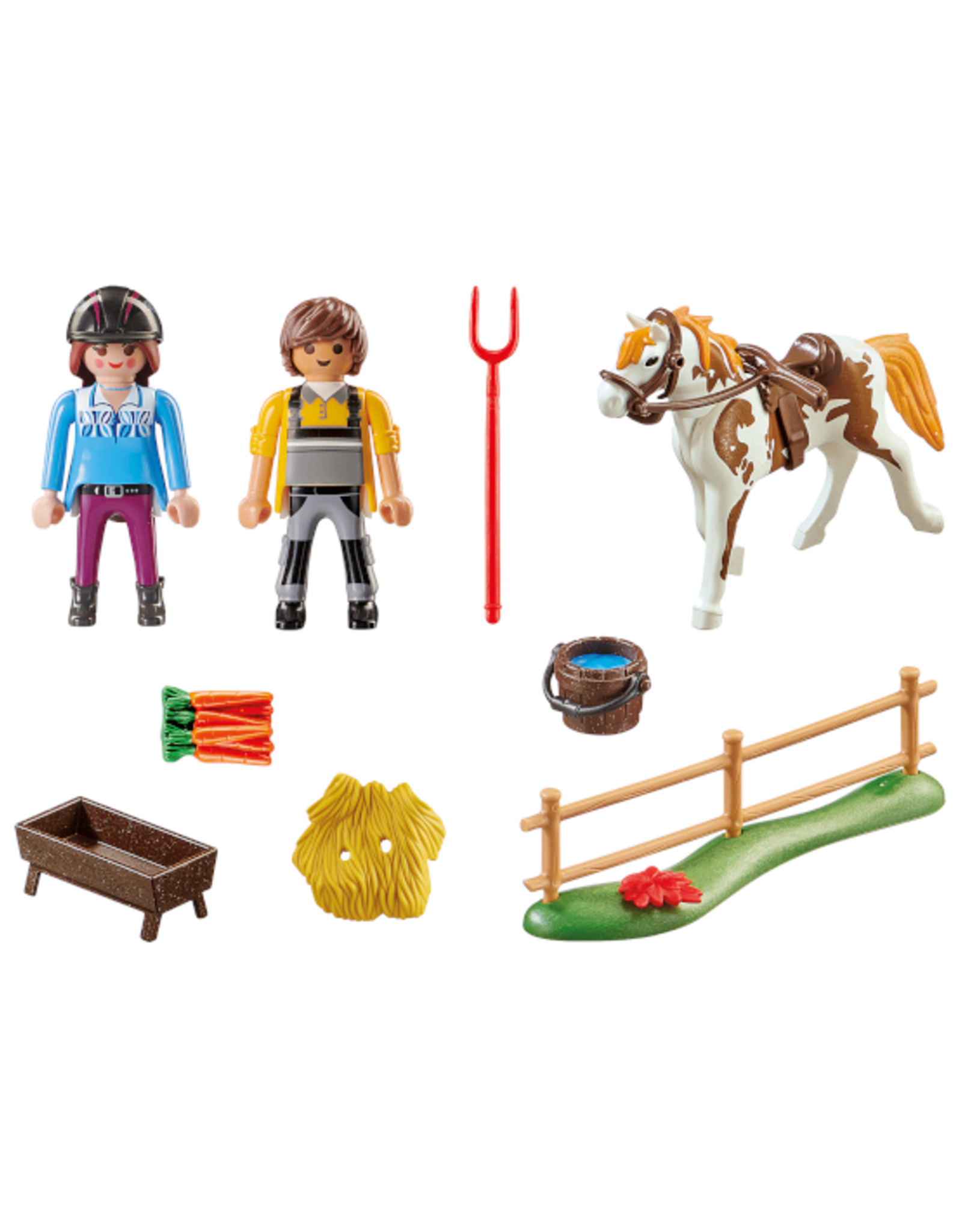 playmobil horse riding set