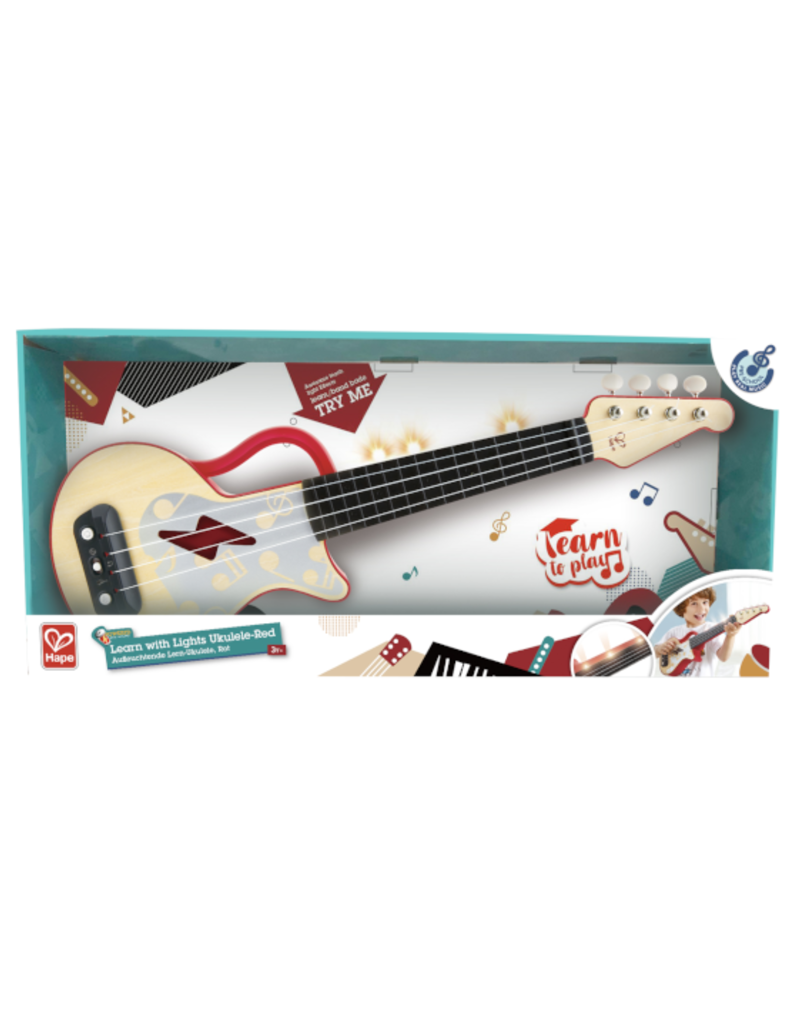 Hape Hape - Teach Yourself Electric Ukulele Red