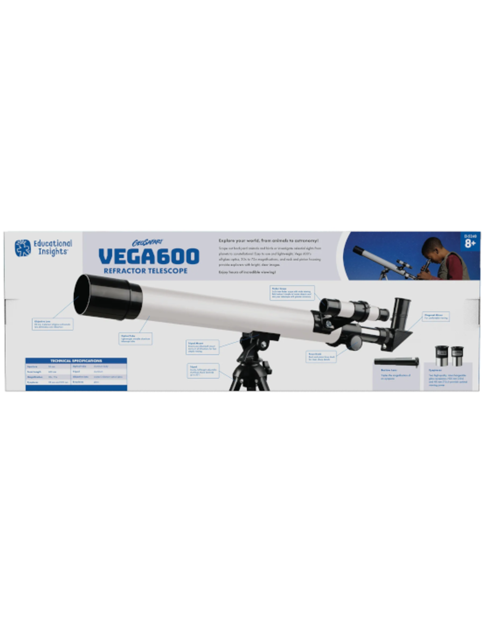 Educational Insights Educational Insights - GeoSafari Vega 600 Refractor Telescope