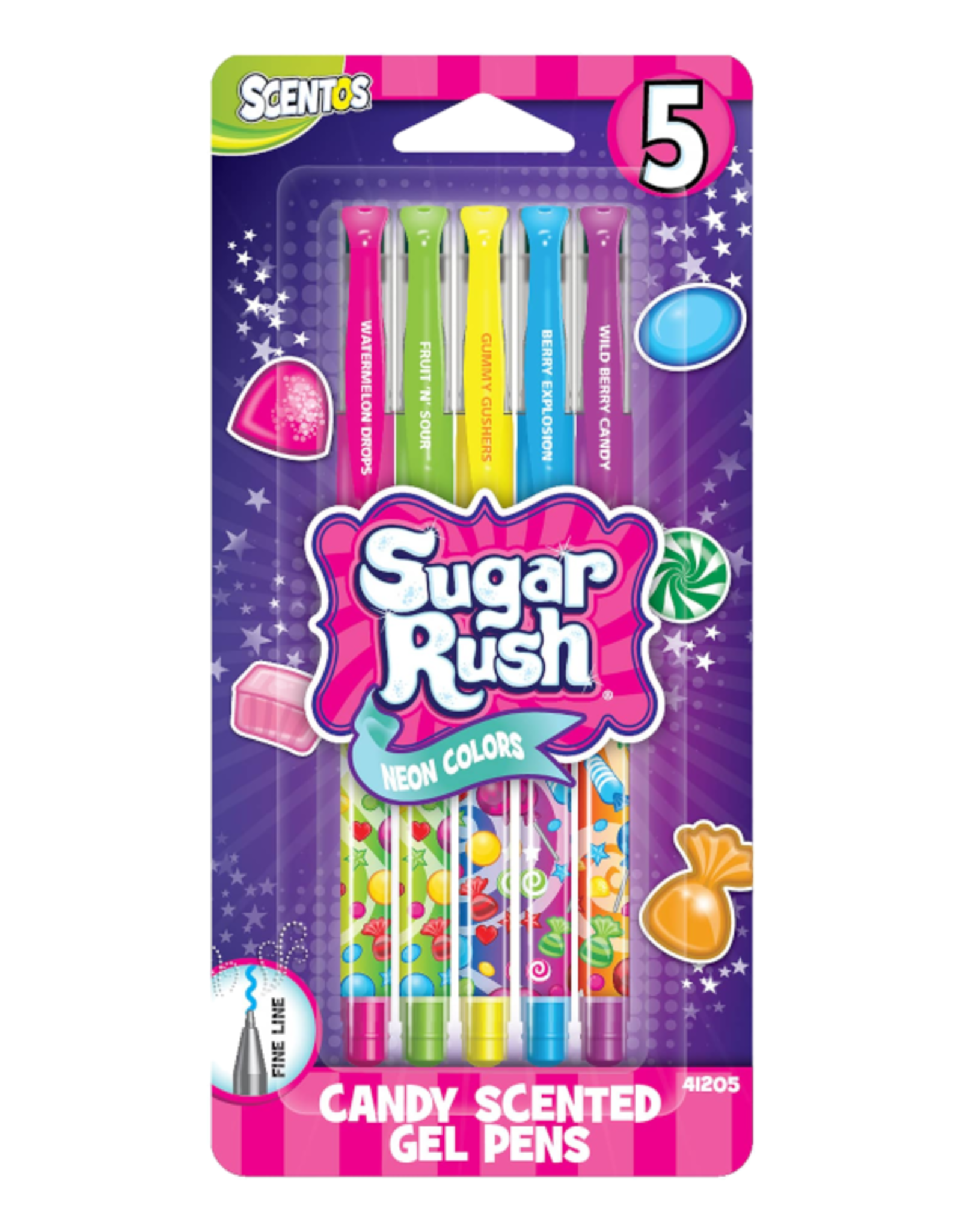 Schylling - Sugar Rush Scented Gel Pens (5pk)