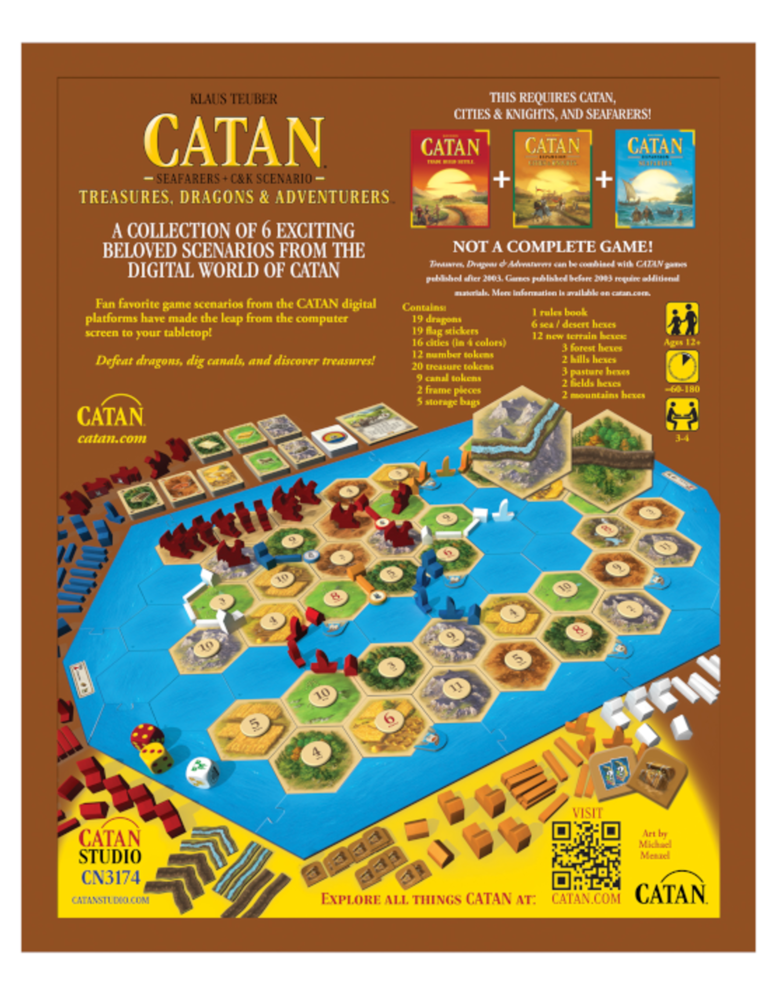 Catan Studios Catan - Treasures, Dragons, and Adventurers Expansion