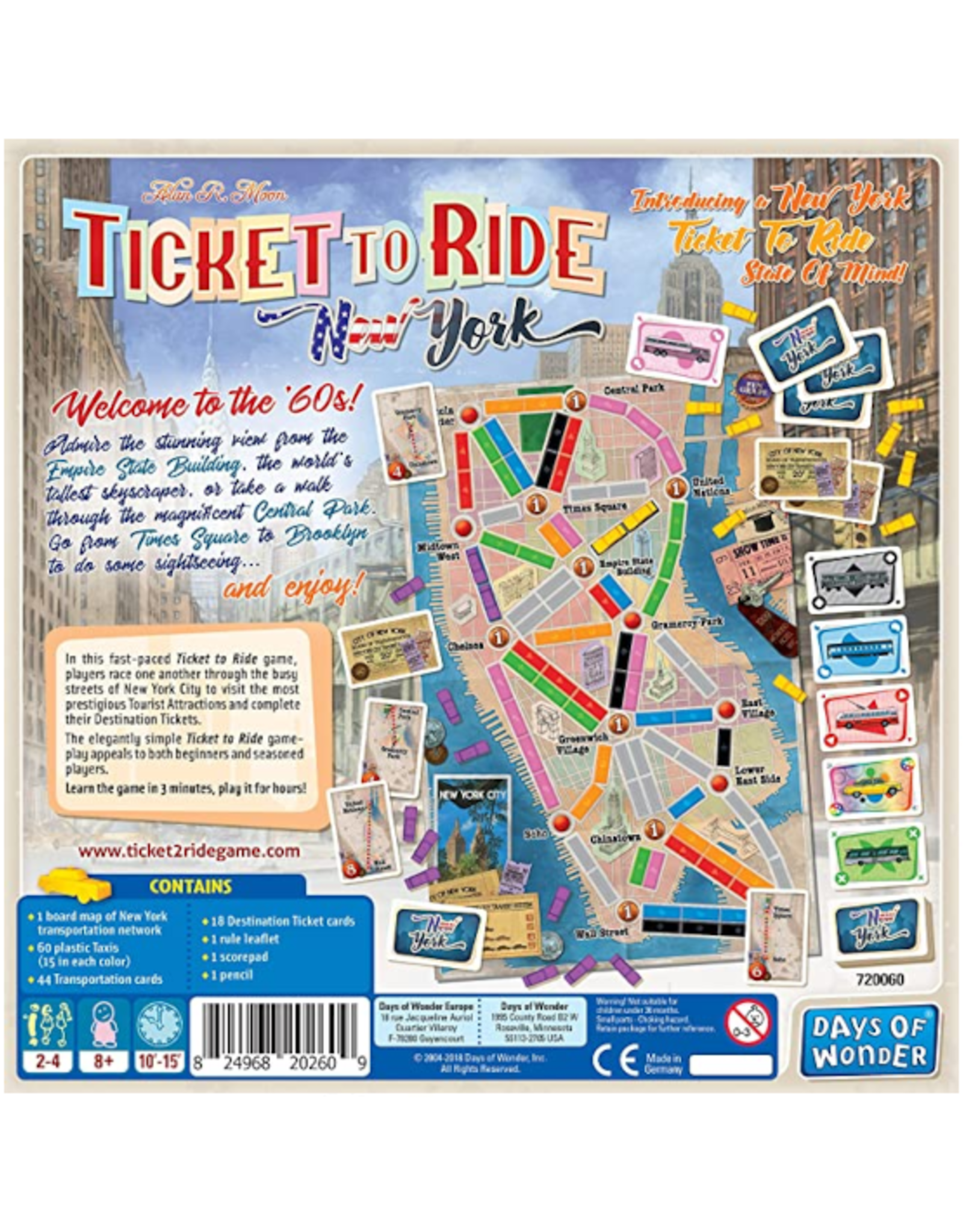 Days of Wonder Days of Wonder - Ticket to Ride Express: New York 1960
