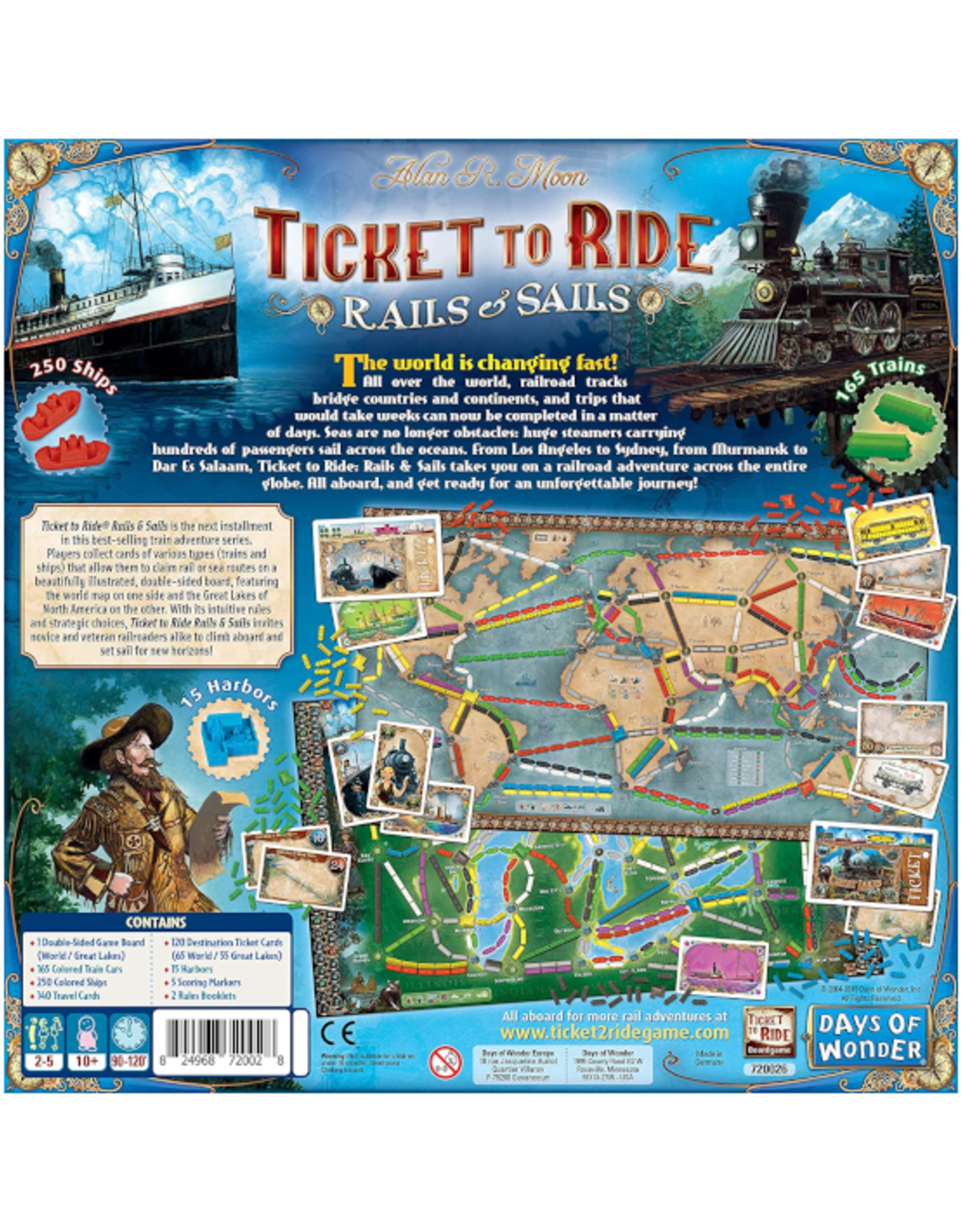 Days of Wonder Days of Wonder - Ticket to Ride - Rails and Sails