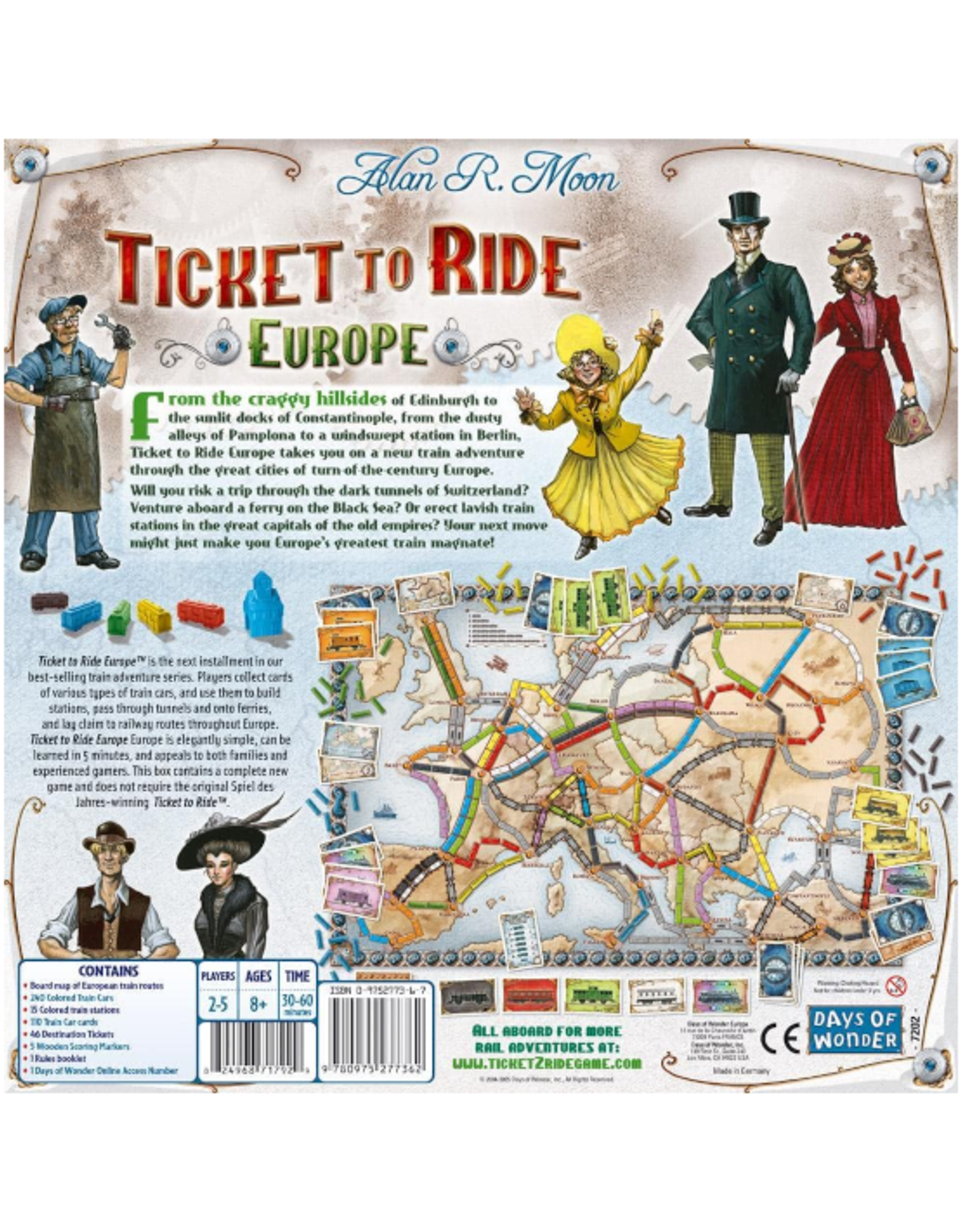 Days of Wonder Days of Wonder - Ticket to Ride - Europe