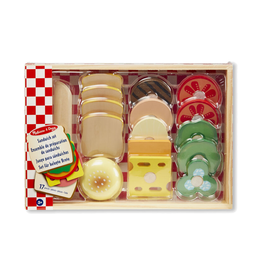 Melissa & Doug Sandwich Making Set - Wooden Play Food