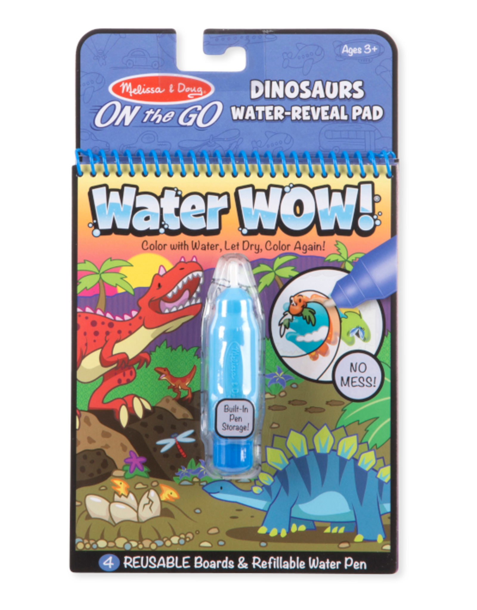 Melissa & Doug Melissa & Doug - Water Wow! Dinosaurs Water-Reveal Pad - On the Go Travel Activity