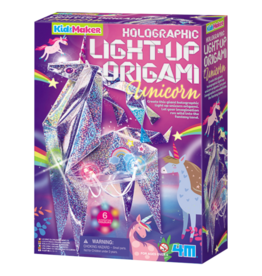 4M Holographic Light-Up Origami Unicorn