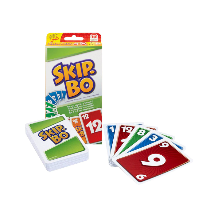 Skip-Bo Masters Card Game - Family Card Game With Coins For 2-6 Players Ages 7+