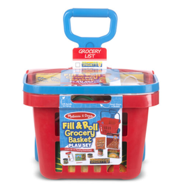 Melissa & Doug Melissa & Doug - Fill & Roll Grocery Basket Play Set