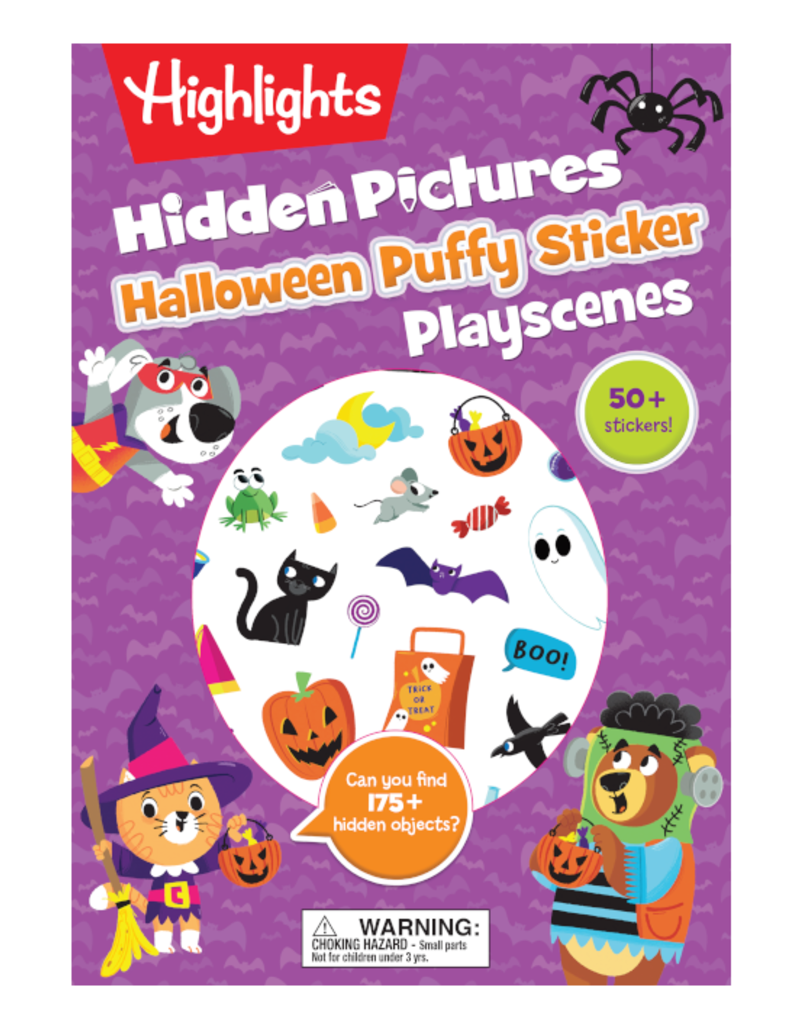 Penguin Random House Books Book - Halloween Hidden Pictures Puffy Sticker Playscenes