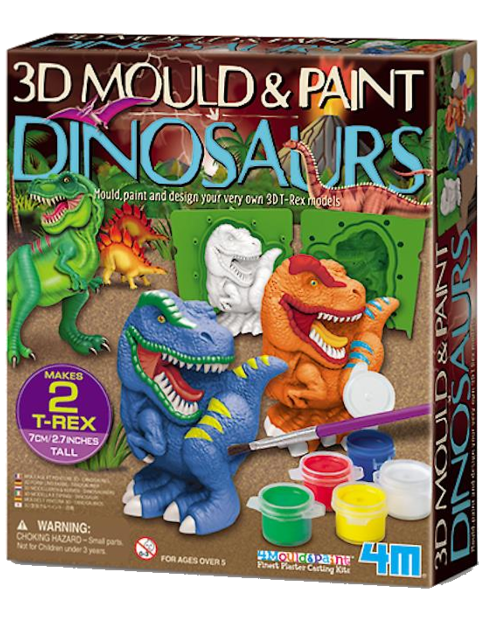 4M 4M - 3D Mould & Paint Dinosaurs