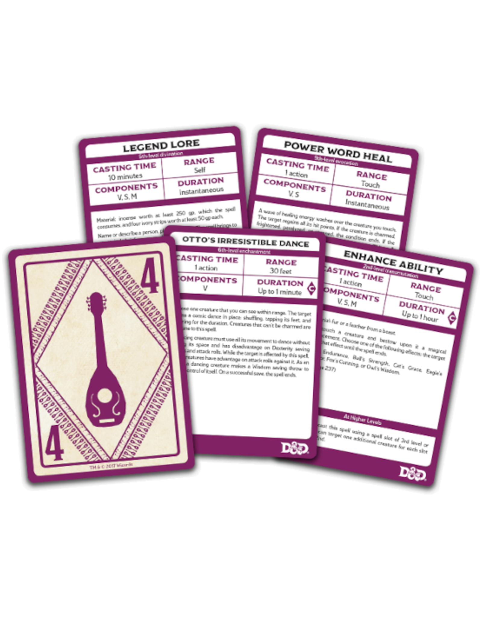 Dungeons & Dragons - Spellbook Cards - Bard