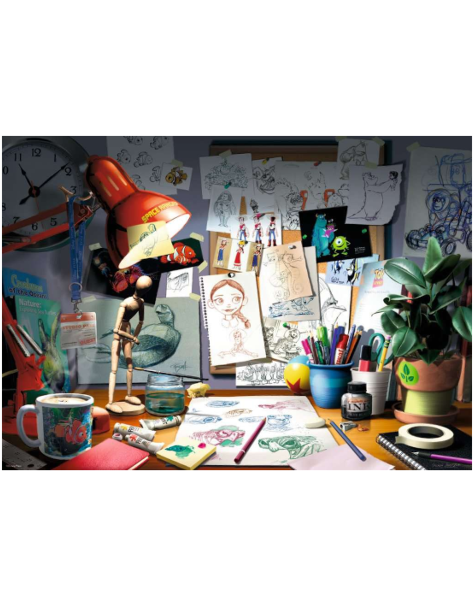 Ravensburger Ravensburger - 1000 pcs - Disney: The Artists Desk