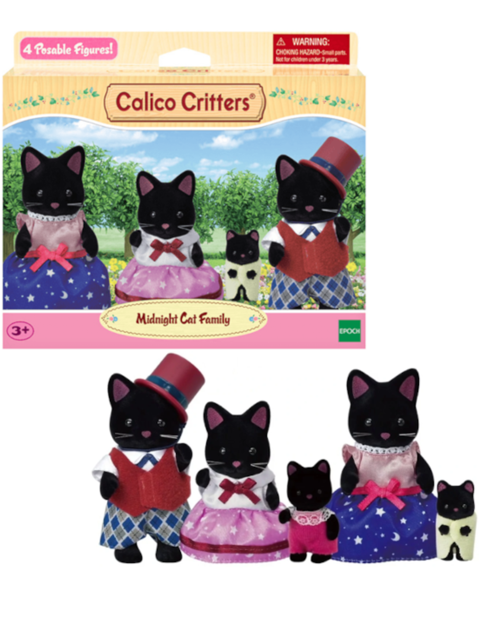 Calico Critters Calico Critters - Midnight Cat Family