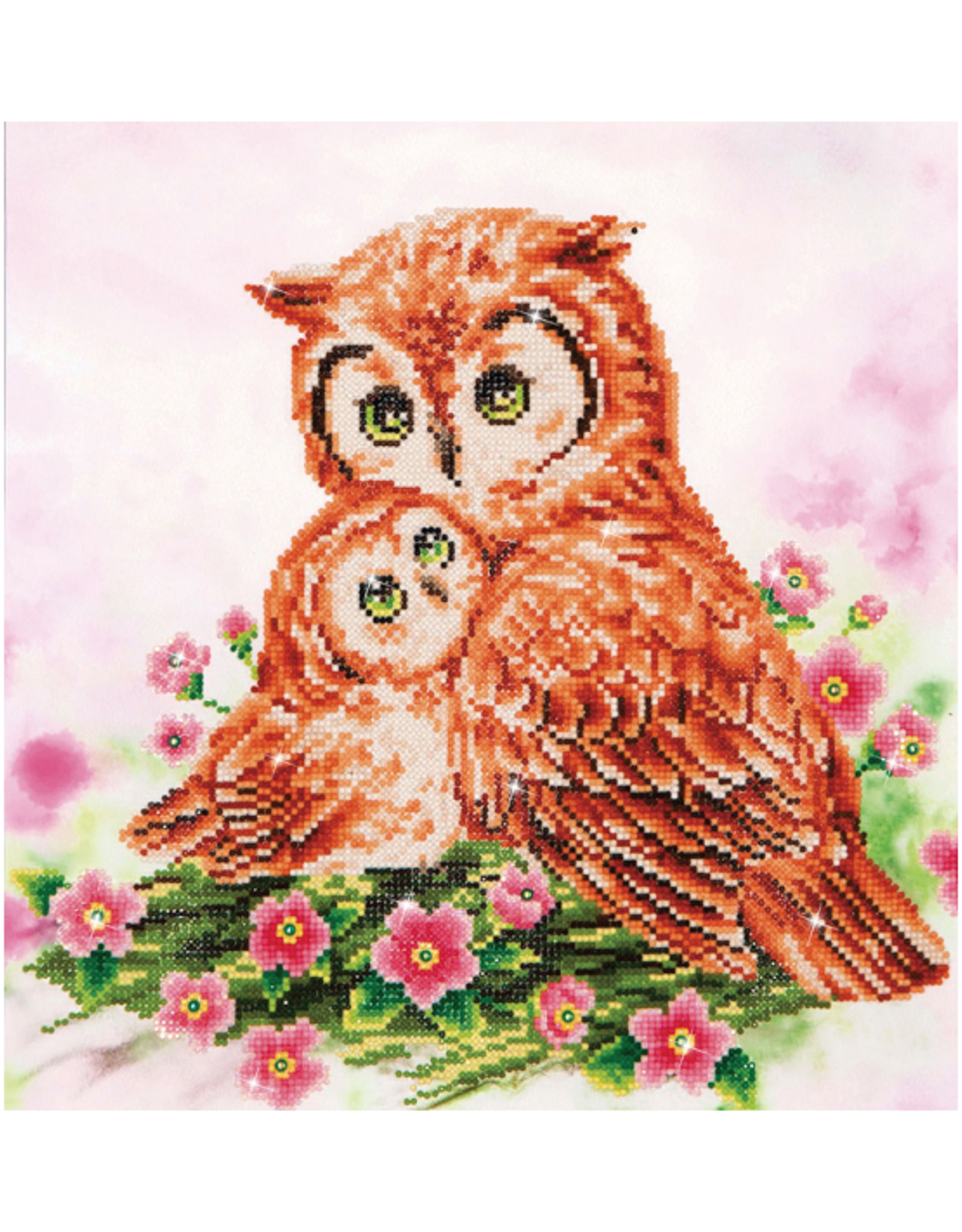 Diamond Dotz Diamond Dotz - Mother and Baby Owl