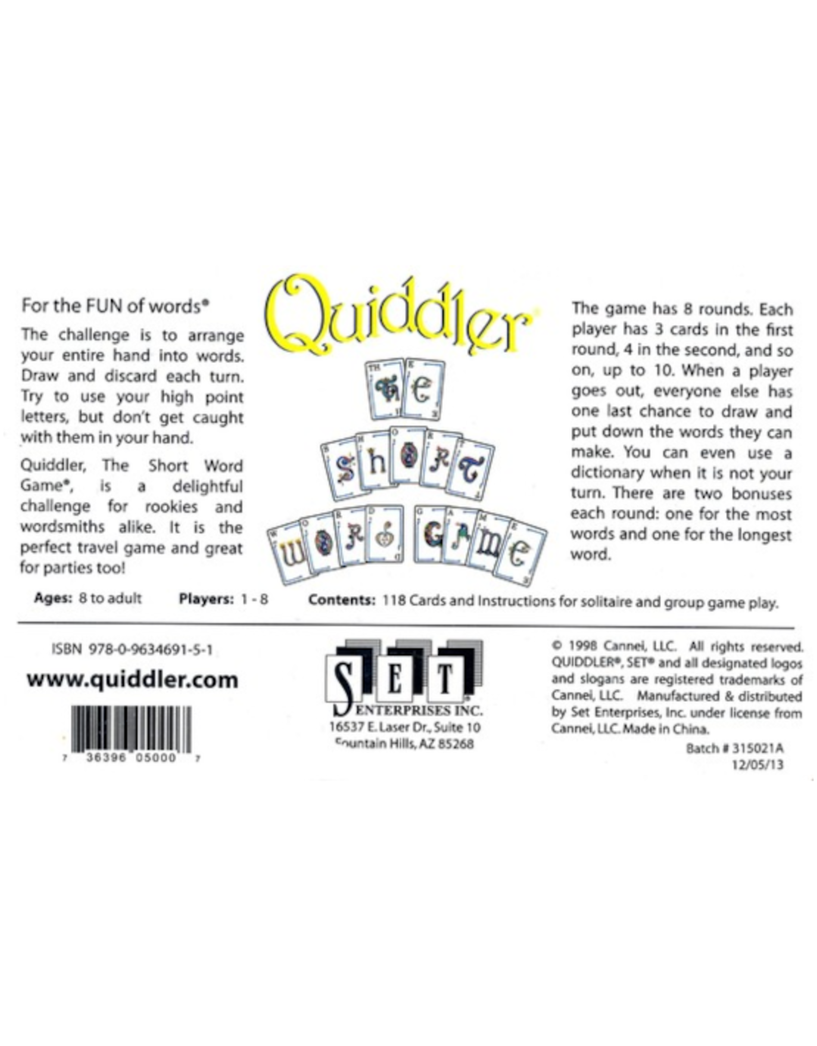 Set Enterprises - Quiddler