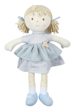 Tikiri Toys Tikiri Toys - Bonikka - Neva-Blonde Hair With Grey Checkered Dress All Natural Fabrics