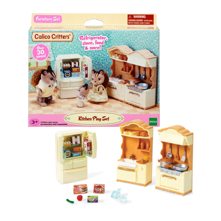 Calico Critters Kitchen and Fridge Set