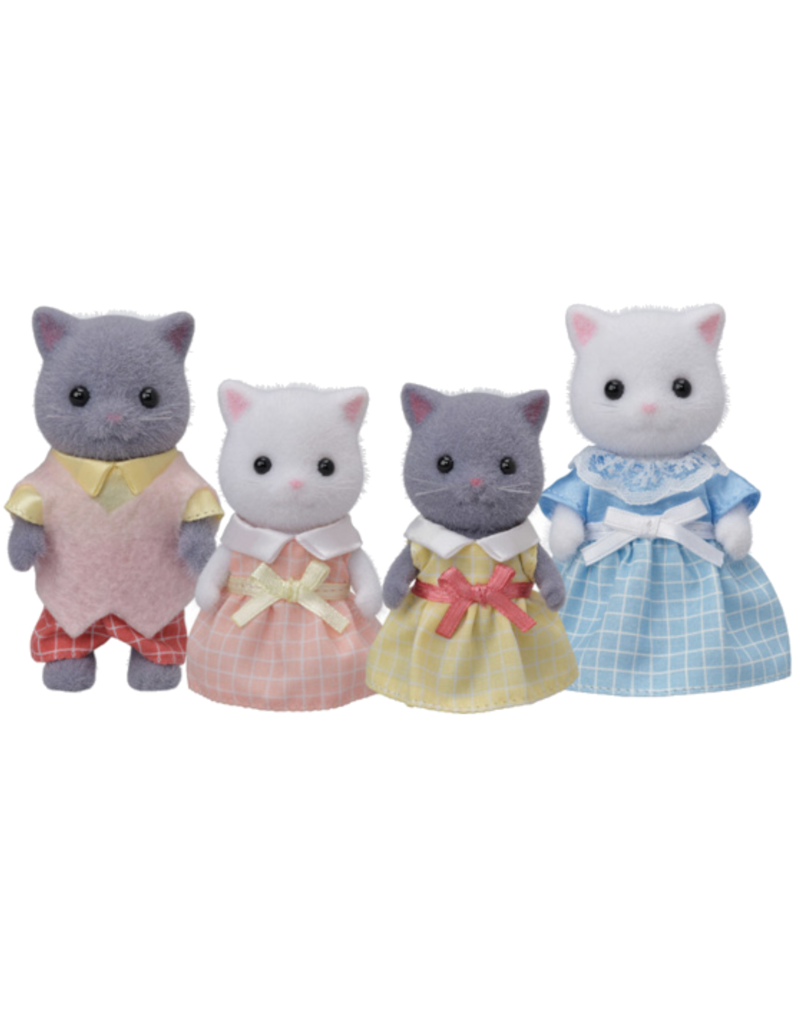 Calico Critters Calico Critters - Persian Cat Family (White\Grey)