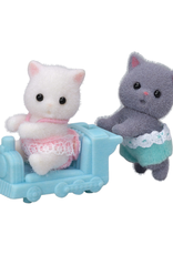 Calico Critters Calico Critters - Persian Cat Twins (White\Grey)