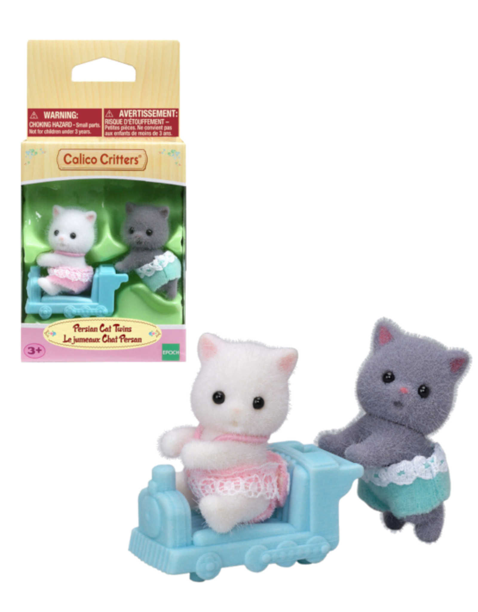 Calico Critters Calico Critters - Persian Cat Twins (White\Grey)