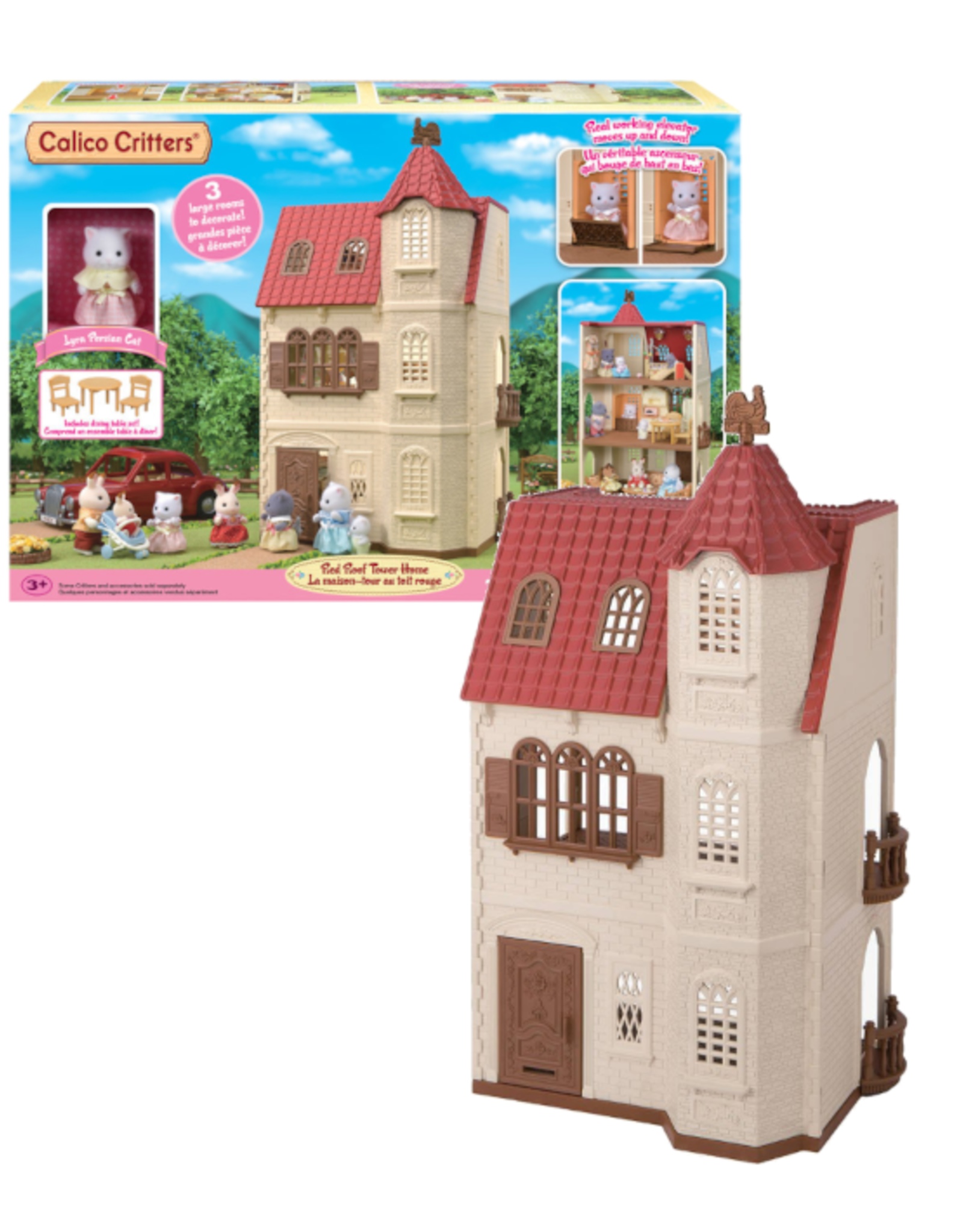 Calico Critters Calico Critters - Red roof tower home